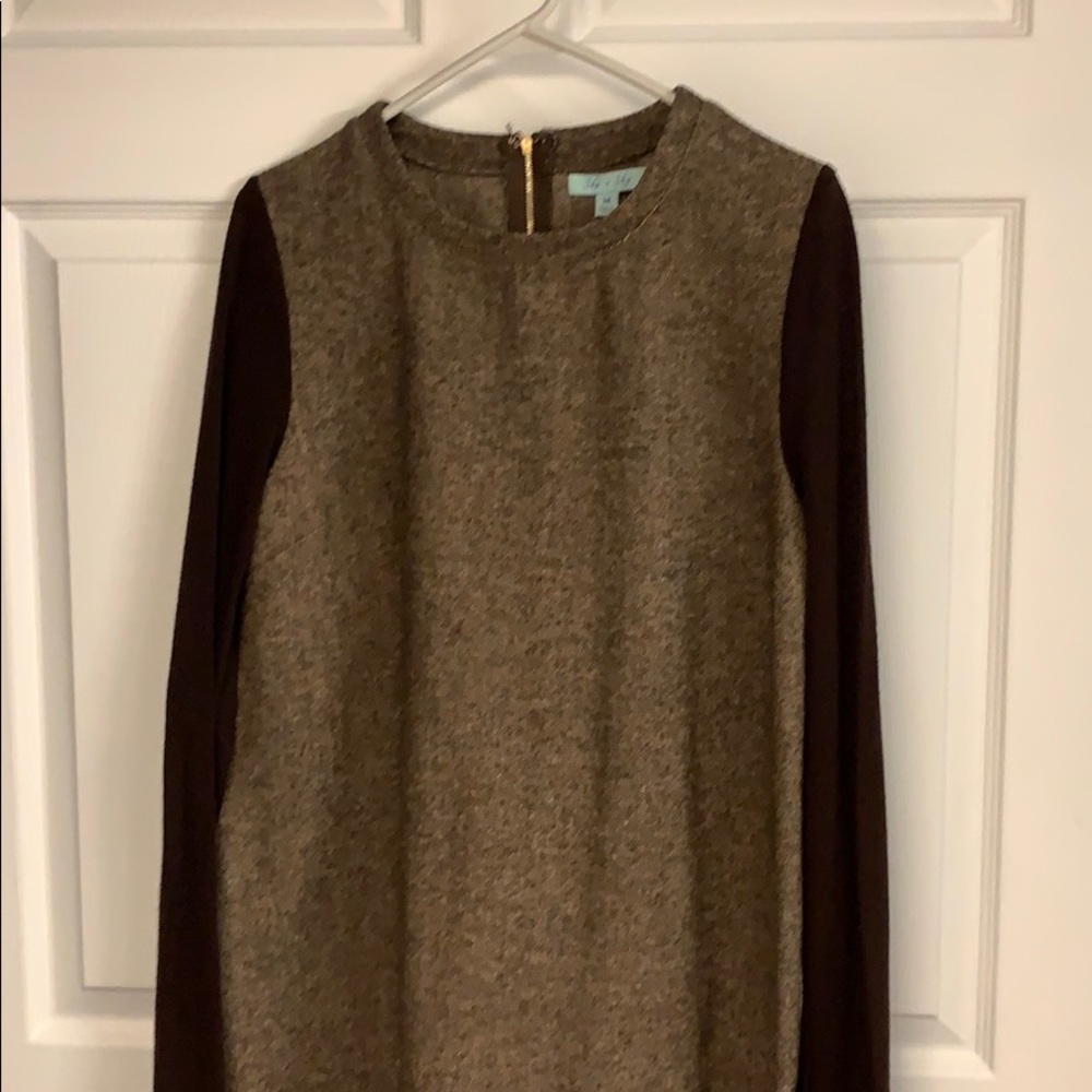 She + Sky Long Sleeve Short Dress (M)